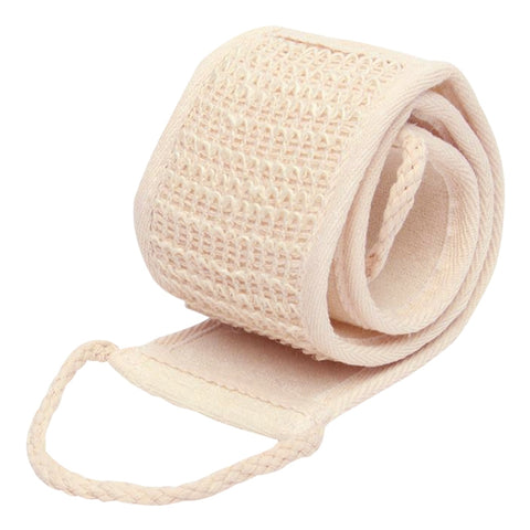 Morbida cura della pelle esfoliante spugna luffa cinghia posteriore bagno doccia massaggio corpo spa pulizia scrubber spazzola strumento, peau douce luffa éponge sangle arrière