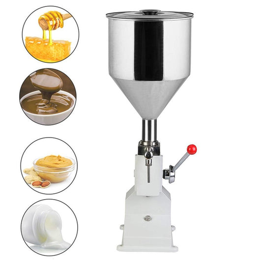 Riempitrice pneumatica mini A03 in acciaio inox per pasta e liquidi