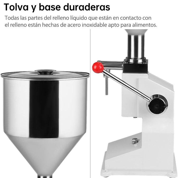 Riempitrice pneumatica mini A03 in acciaio inox per pasta e liquidi