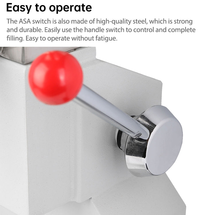 Riempitrice pneumatica mini A03 in acciaio inox per pasta e liquidi