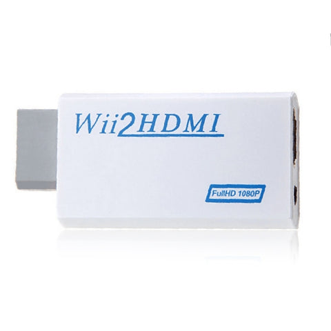 Adaptateur Nintendo Wii Plug and Play sans problème pour Wii vers HDMI 1080p Convertisseur Wii2hdmi 3,5 mm Audio Box Wii-link, vers HDMI 1080p
