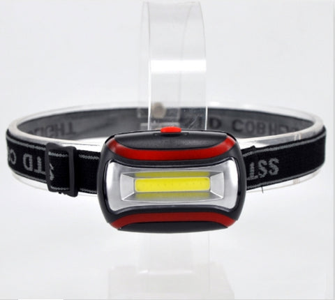 Torcia frontale portatile Mini COB LED da 2 pezzi da 3 W con 3 modalità di illuminazione