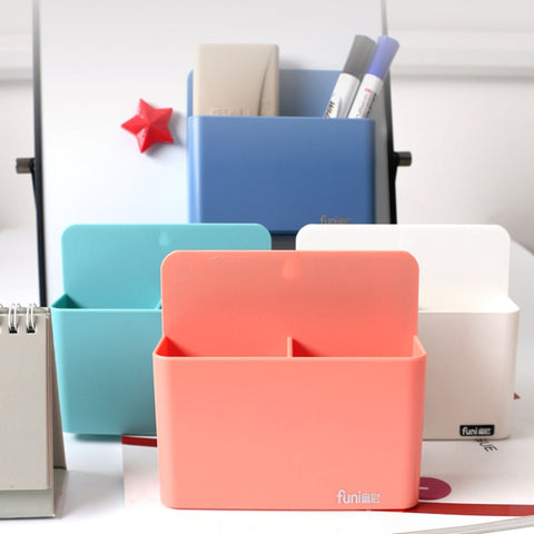 4 pezzi Funi scatola portaoggetti magnetica portapenne regolabile per cancelleria per ufficio, colore casuale, Stationery Pen Holder
