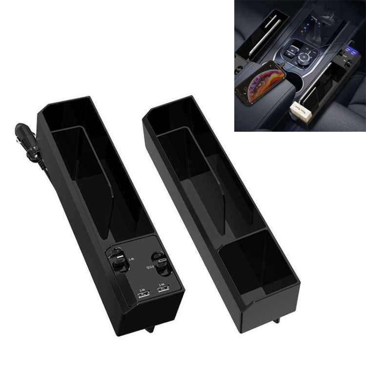 Car Seat Storage Box with USB Charger for Easy Access