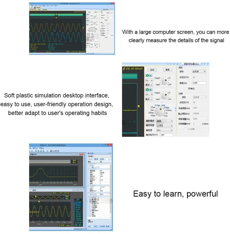 Multifunctional USB Digital Oscilloscope 20M Bandwidth