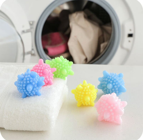 5 pezzi anti-avvolgimento forte decontaminazione palla per bucato lavatrice domestica stella marina sfera di pulizia solida, Cleaning Ball