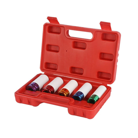 Jeu de semelles de bus 5 en 1 15/17/19/21/22mm pour changement pneumatique, clé anglaise, manche de protection de la roue, 5 en 1