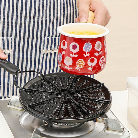 Stufa a gas Tappetino riscaldante ausiliario Pentole Anti-bruciatura Anti-scivolo Piastra di conduzione del calore a risparmio energetico