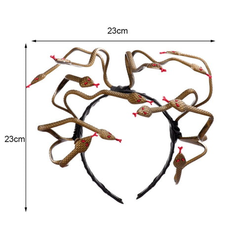 Copricapo di Halloween Carnival Stage Props Copricapo Medusa Snake Cosplay Fascia, Cosplay Headband