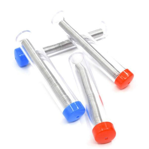 10 pz. 1.0 mm 63/37 canna di filo di stagno penna tubo filo di saldatura, colore consegna casuale, 1.0mm 63/37