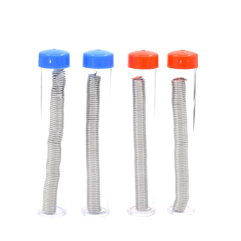 10 pz. 1.0 mm 63/37 canna di filo di stagno penna tubo filo di saldatura, colore consegna casuale, 1.0mm 63/37