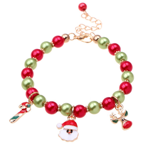 Regalo di Natale con braccialetto con renna di Babbo Natale da 5 pezzi