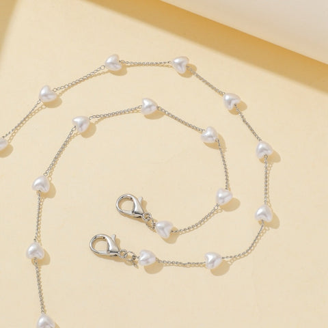 Cordino per maschera da 3 pezzi Cordino per maschera anti-smarrimento Love Pearl Cordino per occhiali da appendere al collo, Love Pearl  Chain