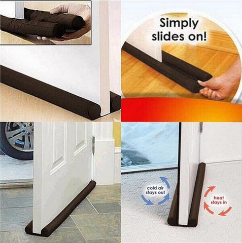 Fermaporta Protezione decorativa per porta doppia Fermaporta e striscia trasparente, Guard Stopper