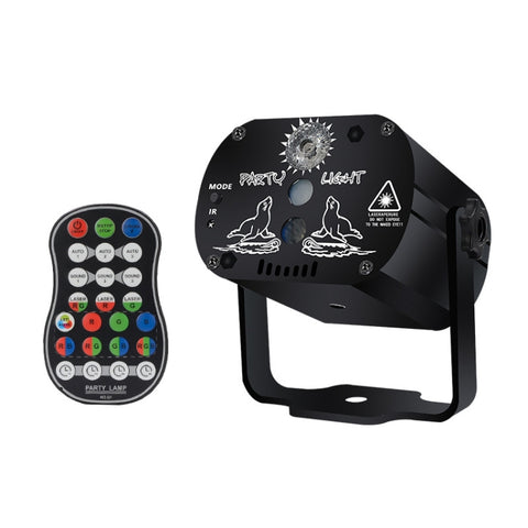MN-R60 Mini luce laser ad attivazione vocale ricaricabile USB Natale Home Entertainment Flash LED Luce laser per atmosfera Luce da palco
