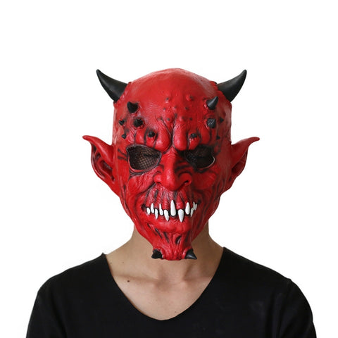 Festa di Halloween Casa stregata Bar Inferno Corno di bue Mostro Horror Copricapo Maschera in lattice, Horns