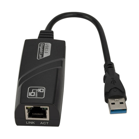 Carte réseau Gigabit externe de RJ45 à USB 3.0 de 10/100/1000 Mbps, prise en charge de WIN10