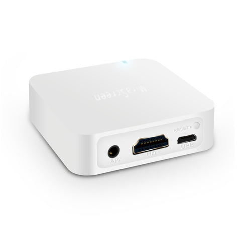 Appareil de visualisation multimédia pour voiture MiraScreen Dongle Audio Vidéo Miracast WiFi Mirror Box, compatible Android et iOS, porte AV et HDTV