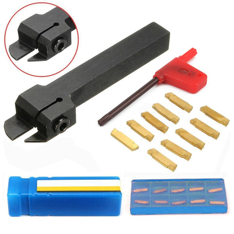 10 inserts MGMN200-G + 1 outil pour tour MGEHR1212-2, inserts MGMN200-G + 1 outil pour tour MGEHR1212-2