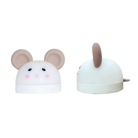 Simpatico topo notturno en silicone avec fonction sveglia elettronica Lampada da scrivania pour dormir sur le bureau Orologio didattico