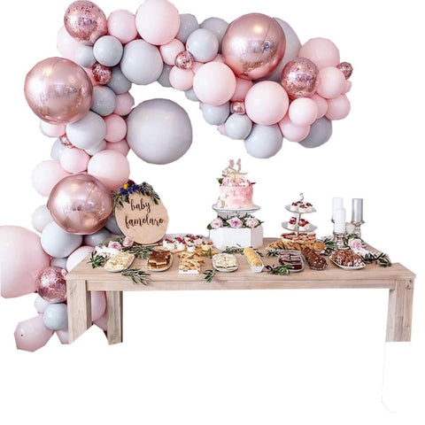 Paquet de décorations pour palloncini nuziali Ensemble de palloncini en treillis Macaron Sala pour mariages complets Décoration pour fête de noce, Macaron Latex Balloon