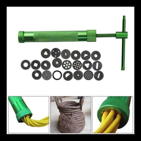Pistola per fango rotante per argilla Strumento per ceramica fondente fai-da-te, DIY Fondant