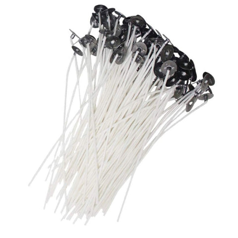 Set di 2 stoppini in cotone intrecciato per lampade e candele