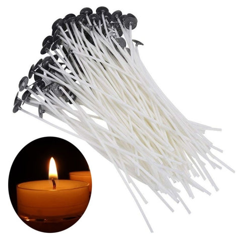2 set stoppini intrecciati in cotone per lampada al burro e candela - Novalix Store