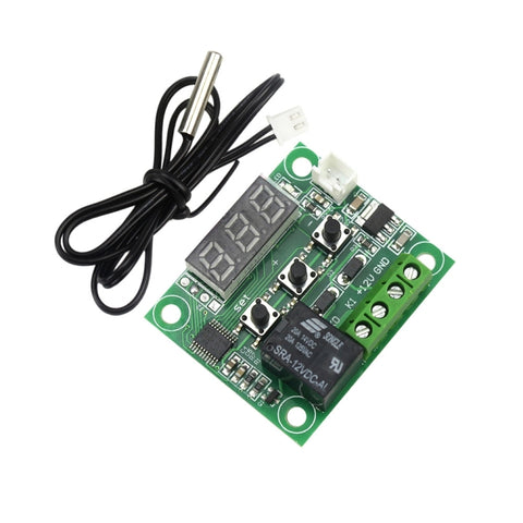 DC 12V W1209 Thermostat numérique pour température fredda/calda Thermomètre régulateur de température Interrupteur marche/arrêt -50-110C + W1209 Garde en acrylique