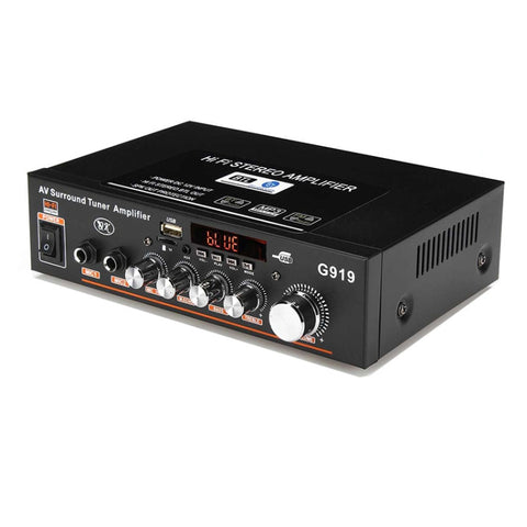 G919 amplificateur de puissance numérique intelligent Mini amplificateur de puissance Bluetooth/USB/SD/FM intégré, colonne européenne