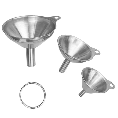 Set di erogatori di liquidi integrati per perdite di vino con imbuto mini imbuto in acciaio inossidabile 3 in 1, Oil Leaking