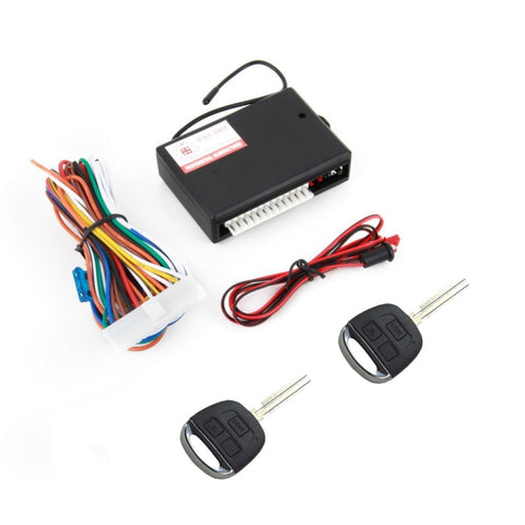 2 Set Car Keyless Entry Telecomando Chiusura centralizzata Stelo della chiave dritto avec scatola di coda et funzione di sollevamento del finerino, TSK-405Q/T276
