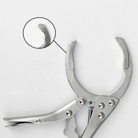 Chiave per filtro dell'olio Pinza per rimozione chiave filtro olio Attrezzi speciali per la riparazione di auto Pinza per nucleo olio macchina con impugnatura di bloccaggio, Oil Filter Wrench Pliers