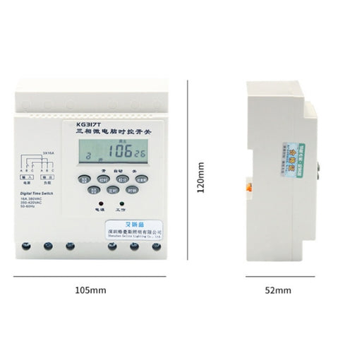 KG317T 380 V micro-ordinateur interrupteur de contrôle automatique du temps de l'aérateur de la pompe de l'eau