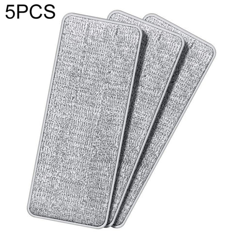 Panno di ricambio avec chiusura a strappo en microfibre pour testina piatta de 5 pezzi