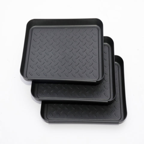Vassoio per scarpe multifunzione in plastica da 3 pezzi Vassoio per alimentazione animali domestici, Pet Feeding Tray