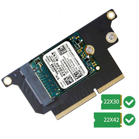 Scheda adattatore SSD NVMe M.2 NGFF da 2 pezzi per MacBook Pro 13,3 pollici A1708 (2016 - 2017)
