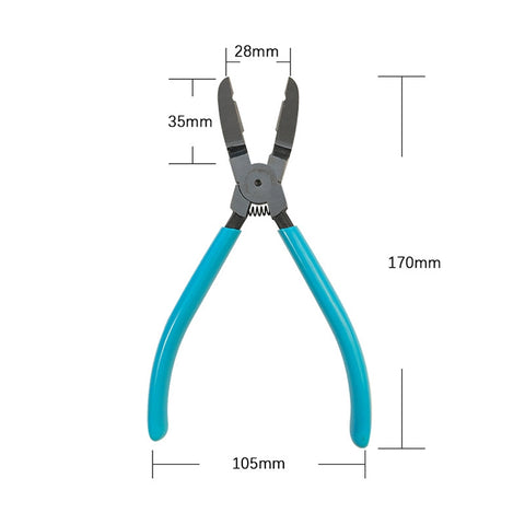 17,5 centimètres Auto Pinza Auto Car Trim Clip Pannello Porta Diagonale Pinza Rivetti di Fissaggio Trim Clip Cutter Remover Extracteur Outil, Trim Clip Pince
