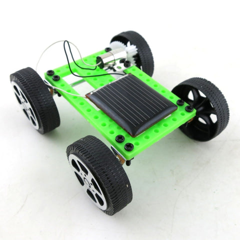 Creative Kids Early Education DIY Solar Energy Car Science Experiment Giocattolo assemblato, dimensioni: 3,2x7,5x8 cm, DIY Solar Energy Car
