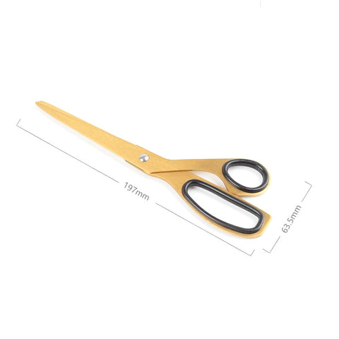 2 forbici asimmetriche per ufficio e per uso domestico Forbici semplici in ottone, Brass Scissors