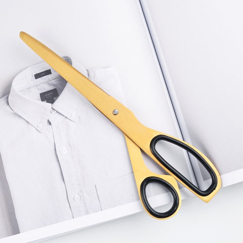2 forbici asimmetriche per ufficio e per uso domestico Forbici semplici in ottone, Brass Scissors