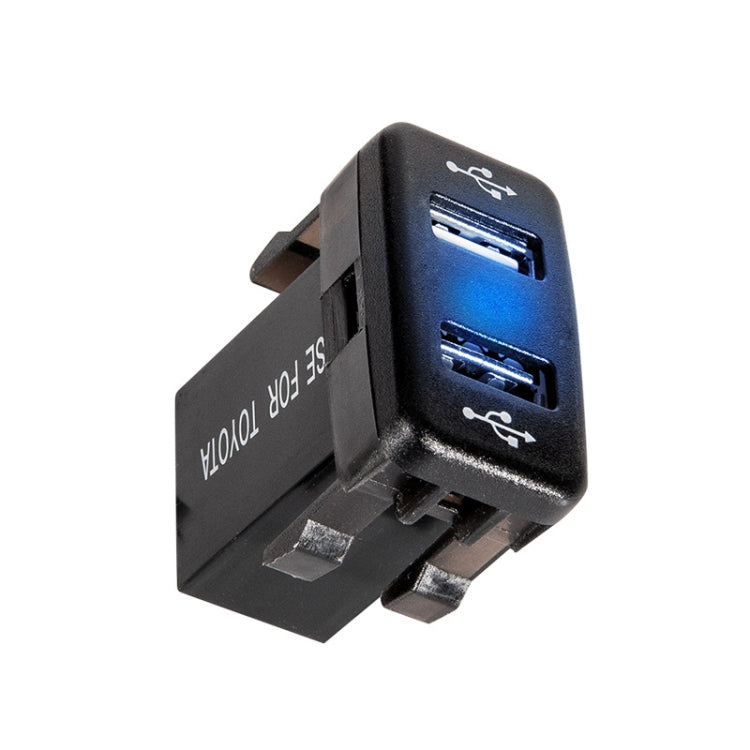 Car Charger Original Hole Non-Destructive Modification Of Dual Usb Car Charger With Line Suitable For Toyota, FTWU Red Light, FTWU Green Light          ...
