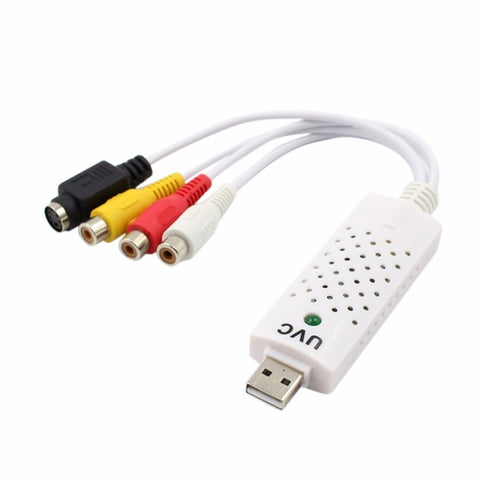 Adaptateur pour fiche d'acquisition vidéo audio USB 2.0 portable Acquisition vidéo de VHS sur DVD pour Win7 / Win8 / XP / Vista, unité gratuite