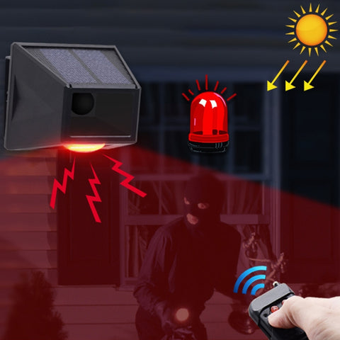N911F 129dB Telecomando senza fili Allarme luminoso sonoro a induzione solare del corpo umano, N911F