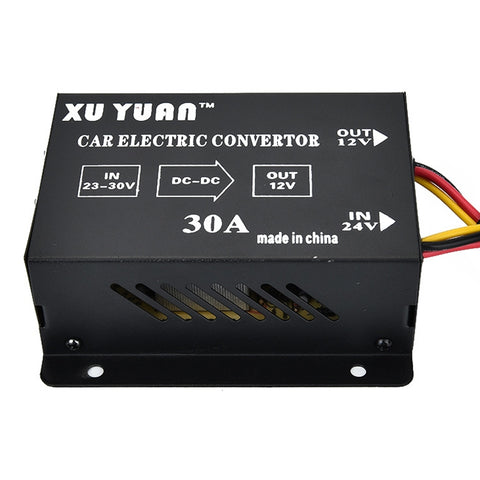 Convertisseur abaisseur XUYUAN 380W de 24V à 12V 30A Convertisseur Buck d'alimentation CC pour véhicule automobile, 380W 24V à 12V