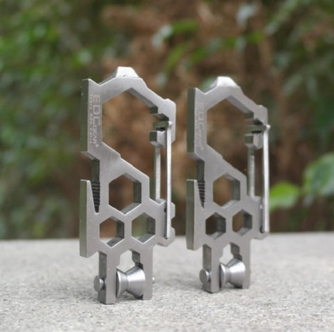 2 PCS Moschettone multifunzionale portante professionale per sopravvivenza all'aperto Gadget, outil de survie