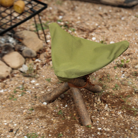 Panno per sgabello triangolare portatile in tela impermeabile da campeggio all'aperto