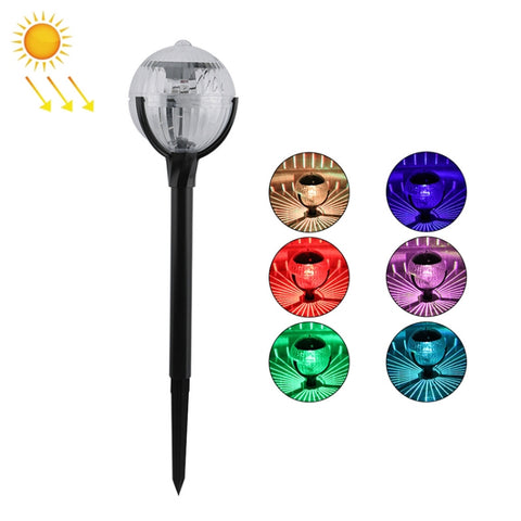 Solar Magic Ball Lawn Light LED Garden Light Luce di controllo della luce colorata, 1 PC Colorful Light