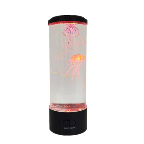 Simulazione di meduse a LED cilindriche Luce di atmosfera di meduse colorate alimentate tramite USB, 10.5 x 10.5 x 29.4cm