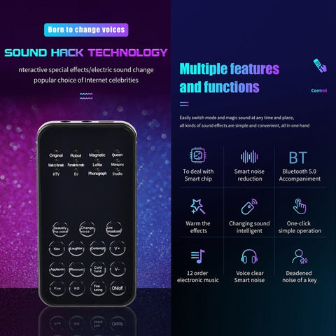 Changer la voix universelle pour un mini programme audio pour téléphones portables et ordinateurs, S9
